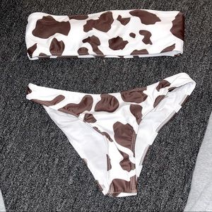 Cow print bikini!!